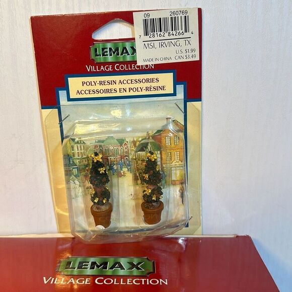 Lemax Village Collection Poly Resin Accessories 90s Lighted Bridge Snow Bunny - Picture 6 of 11